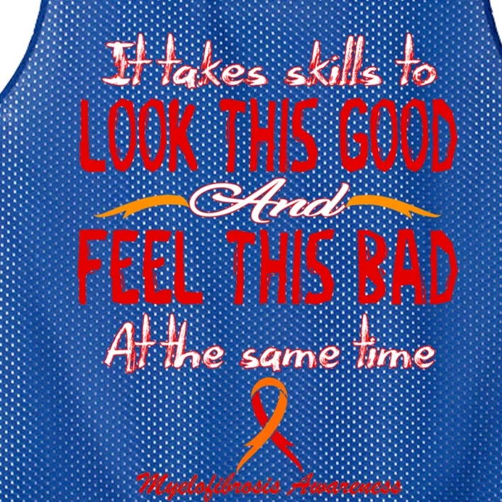 Myelofibrosis Awareness Gift Mesh Reversible Basketball Jersey Tank