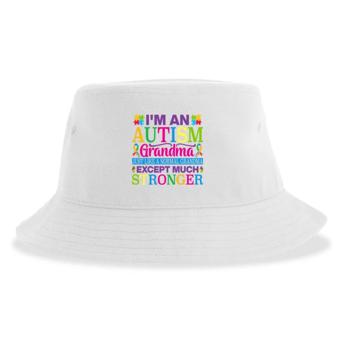 Motivational Autism Grandma Autism Awareness Slogan Autism Advocacy Sustainable Bucket Hat