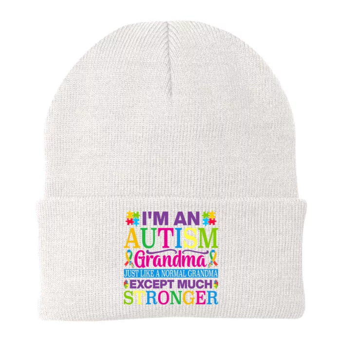 Motivational Autism Grandma Autism Awareness Slogan Autism Advocacy Knit Cap Winter Beanie