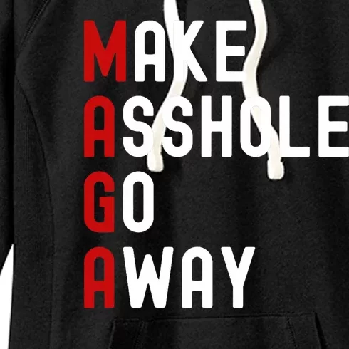 Make Asshole Go Away Women's Fleece Hoodie