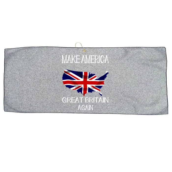 Make America Great Britain Again Funny Uk Us Meaningful Gift Large Microfiber Waffle Golf Towel