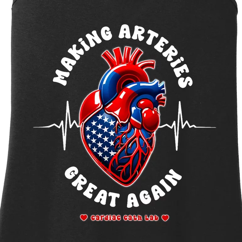 Making Arteries Great Again Cardiac Cath Lab Ladies Essential Tank