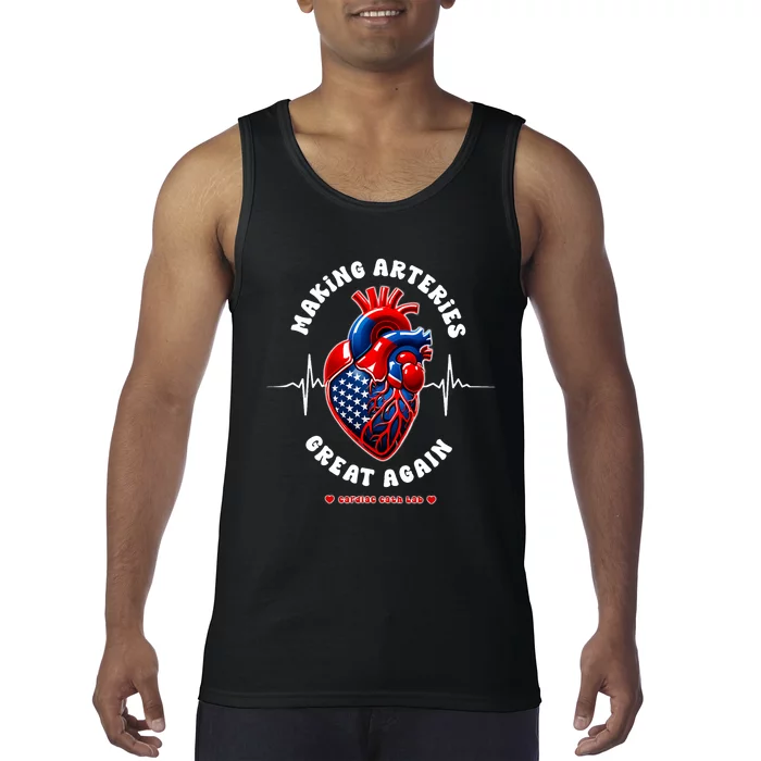 Making Arteries Great Again Cardiac Cath Lab Tank Top