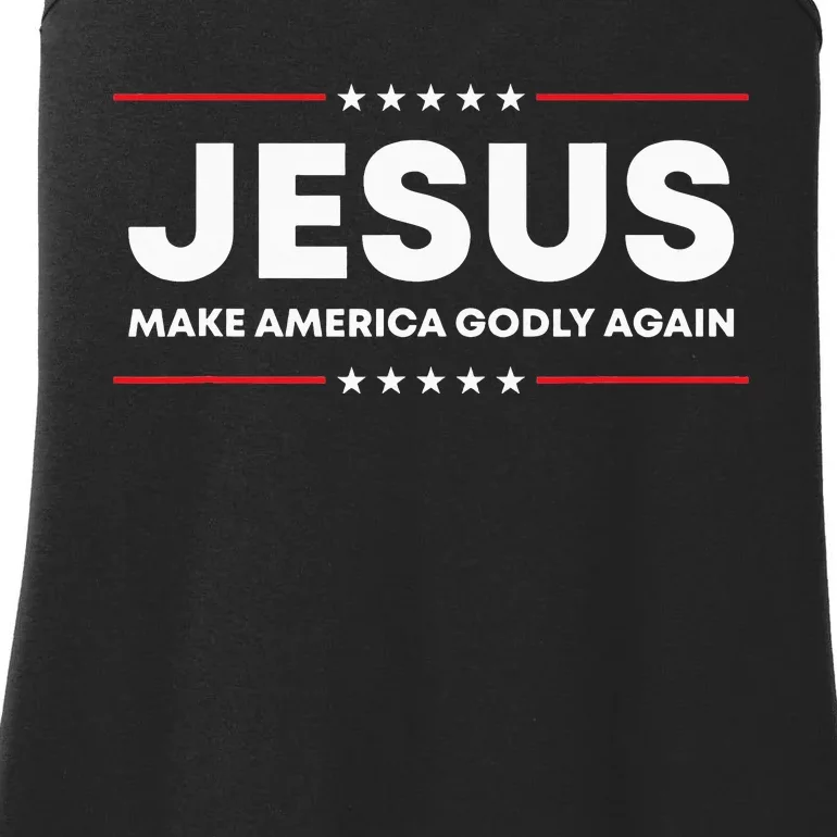 Make America Godly Again for Patriotic Christians Ladies Essential Tank