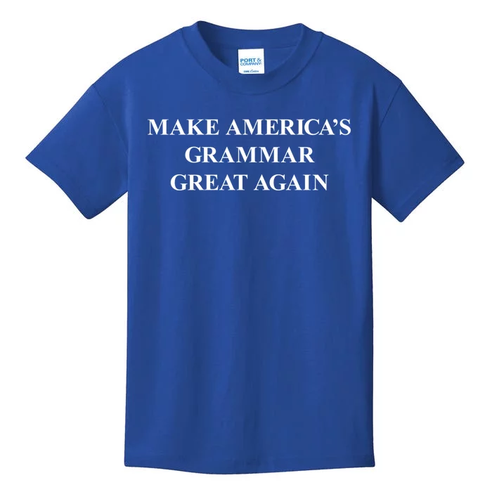 Make Americas Grammar Great Again English Language Cool Gift Kids T-Shirt