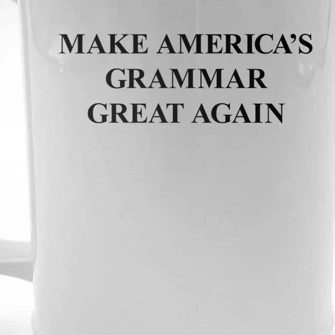 Make Americas Grammar Great Again English Language Cool Gift Front & Back Beer Stein