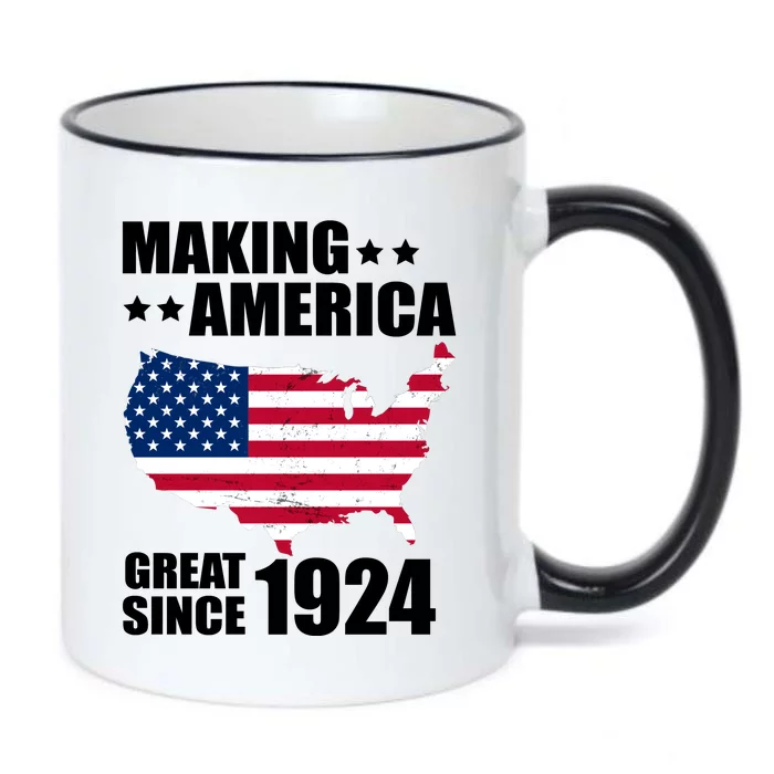 Making America Great Since 1924 Birthday Black Color Changing Mug