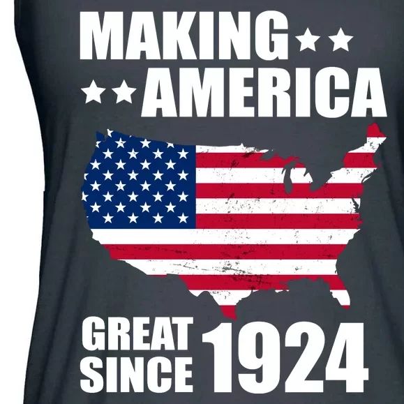 Making America Great Since 1924 Birthday Ladies Essential Flowy Tank