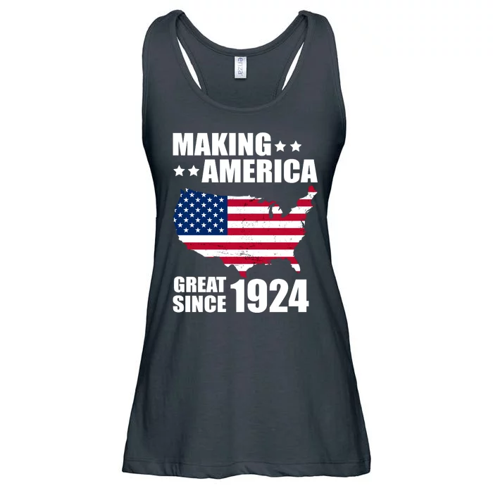 Making America Great Since 1924 Birthday Ladies Essential Flowy Tank