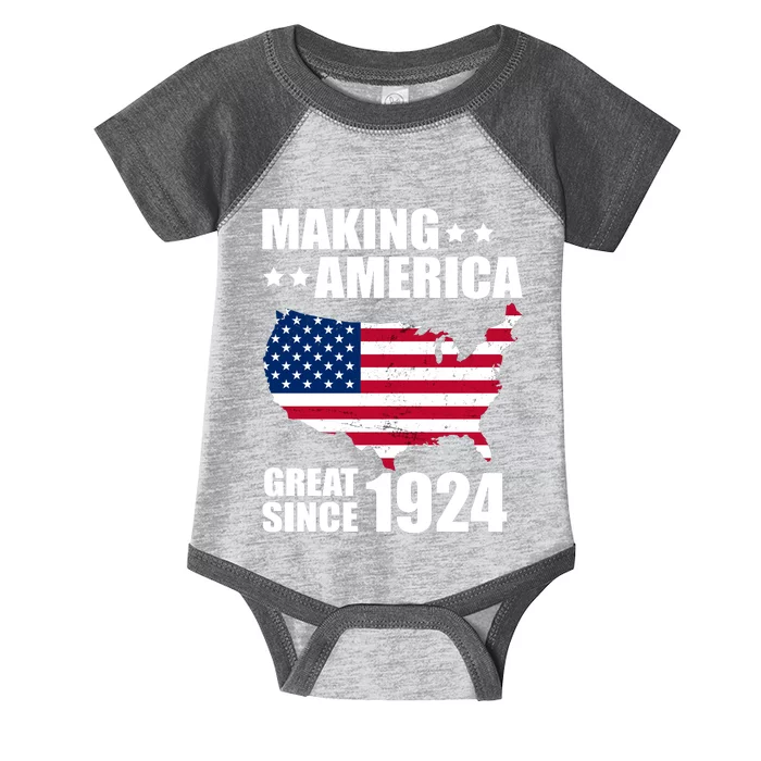 Making America Great Since 1924 Birthday Infant Baby Jersey Bodysuit