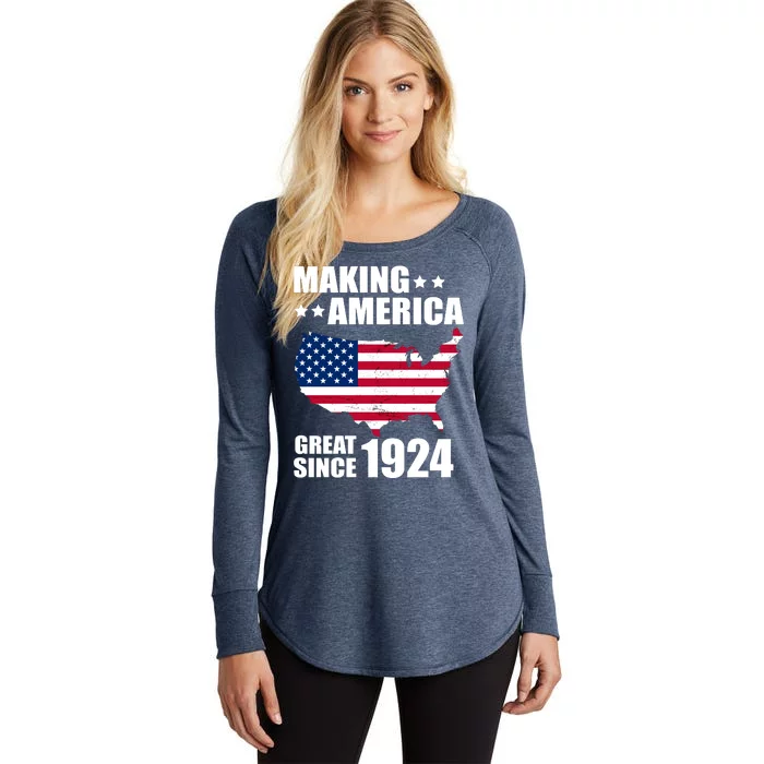 Making America Great Since 1924 Birthday Women's Perfect Tri Tunic Long Sleeve Shirt