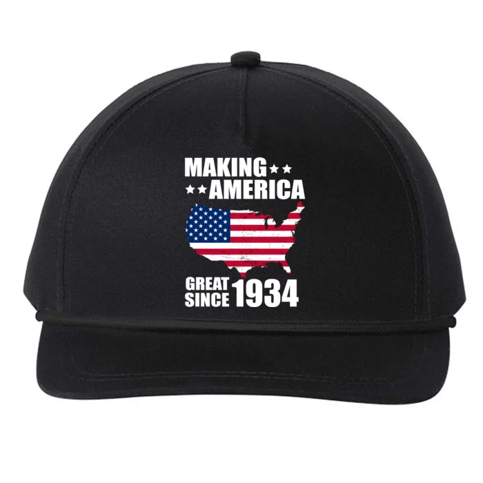 Making America Great Since 1934 Birthday Snapback Five-Panel Rope Hat