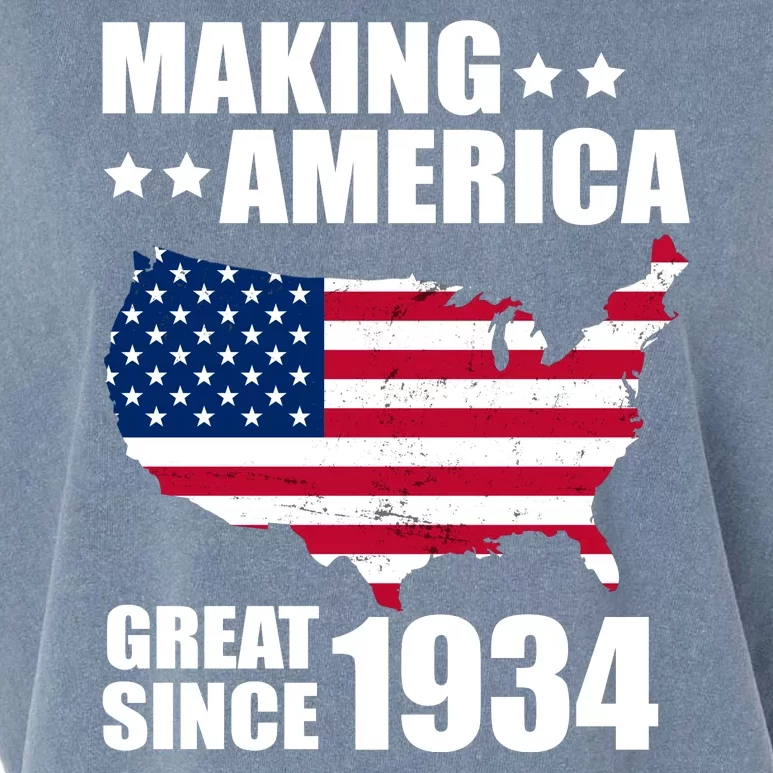 Making America Great Since 1934 Birthday Garment-Dyed Women's Muscle Tee