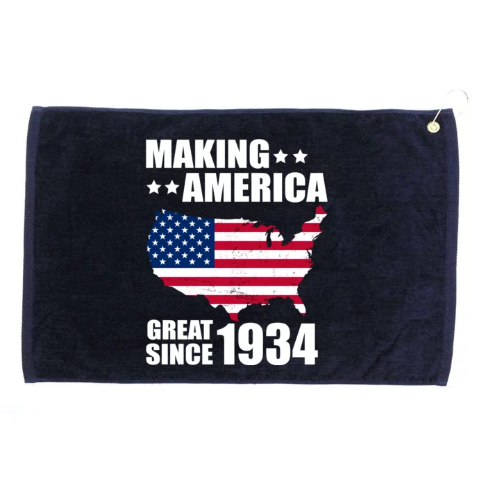 Making America Great Since 1934 Birthday Grommeted Golf Towel