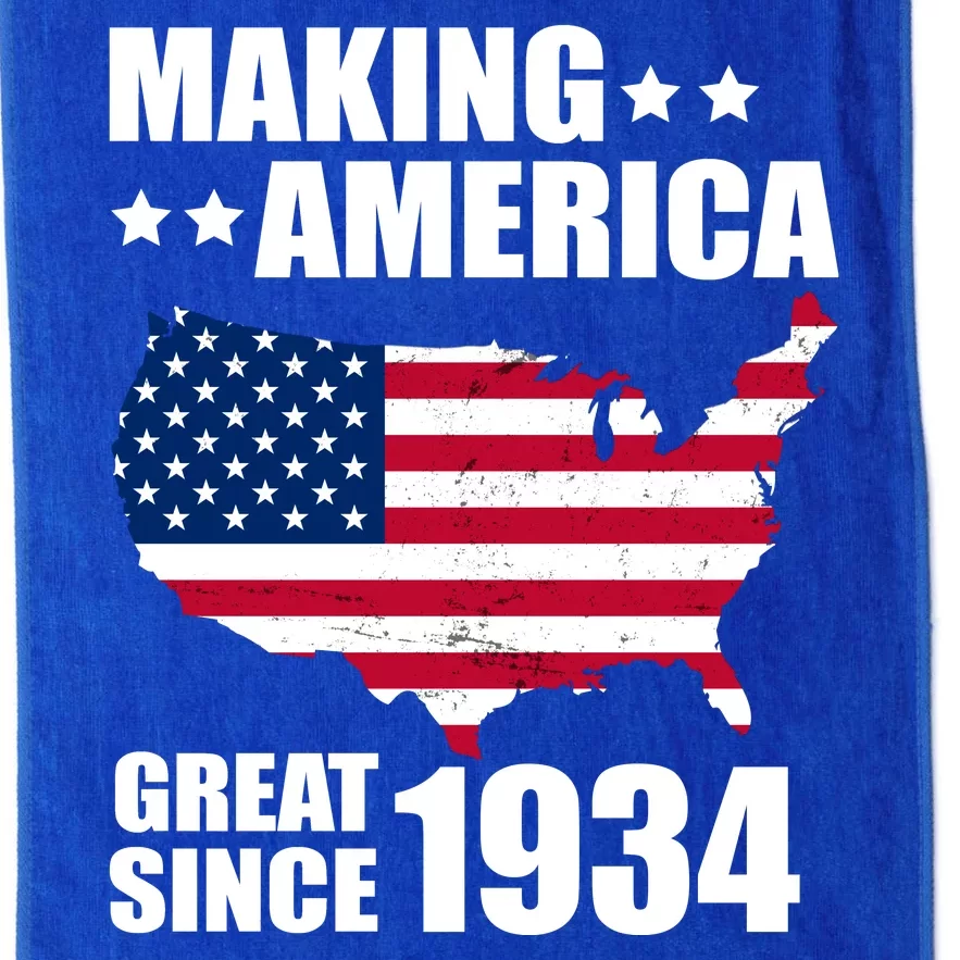 Making America Great Since 1934 Birthday Platinum Collection Golf Towel