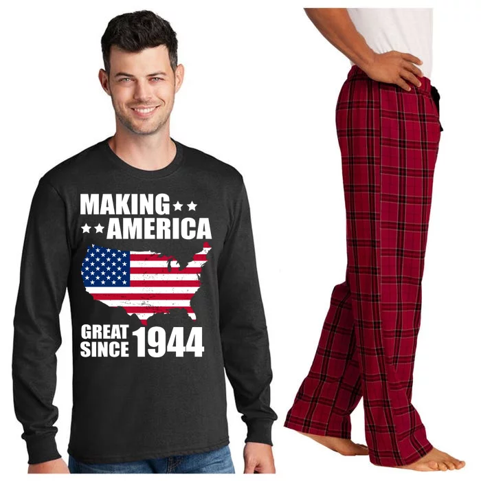 Making America Great Since 1944 Birthday Long Sleeve Pajama Set