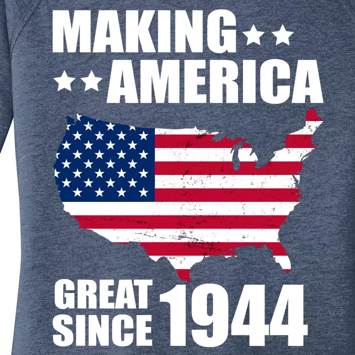 Making America Great Since 1944 Birthday Women's Perfect Tri Tunic Long Sleeve Shirt