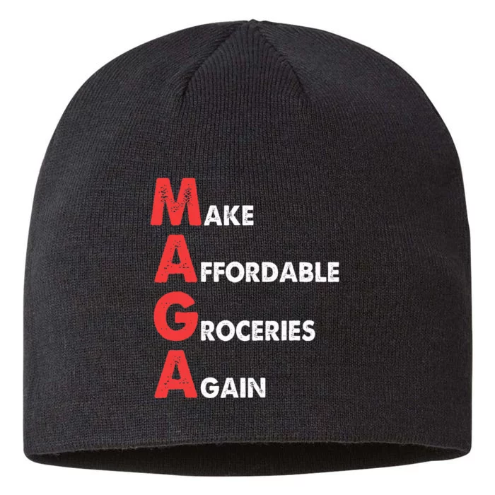 Make Affordable Groceries Again M.A.G.A Design 8 1/2in Sustainable Knit Beanie