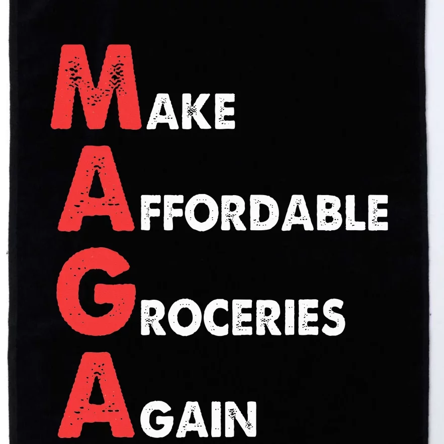 Make Affordable Groceries Again M.A.G.A Design Platinum Collection Golf Towel