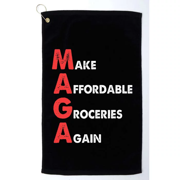 Make Affordable Groceries Again M.A.G.A Design Platinum Collection Golf Towel