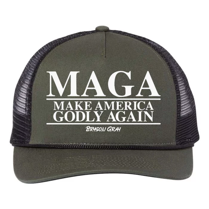 Make America Godly Again Retro Rope Trucker Hat Cap