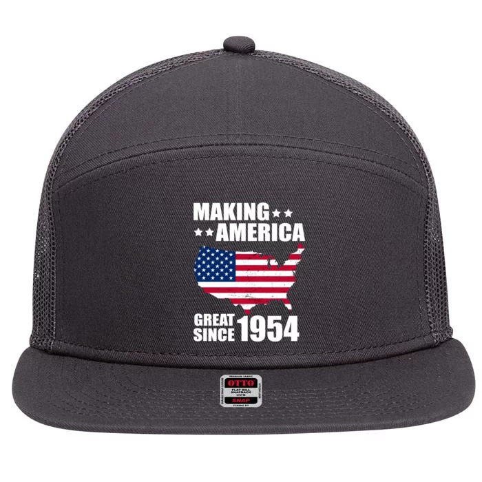 Making America Great Since 1954 Birthday 7 Panel Mesh Trucker Snapback Hat