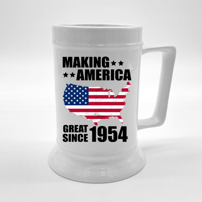 Making America Great Since 1954 Birthday Front & Back Beer Stein