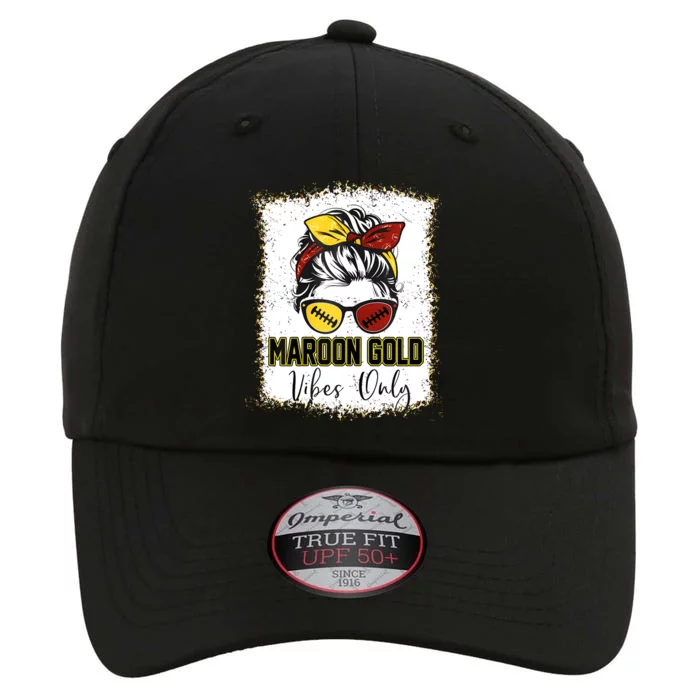 Maroon And Gold Vibes Only High School Football Game Day The Original Performance Cap