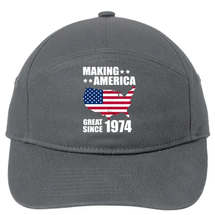 Making America Great Since 1974 Birthday 7-Panel Snapback Hat