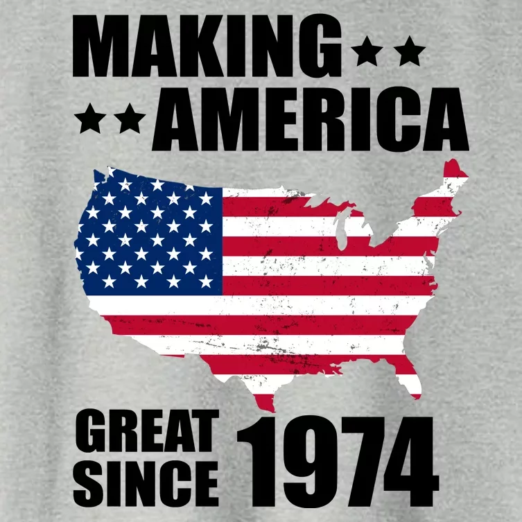 Making America Great Since 1974 Birthday Women's Crop Top Tee