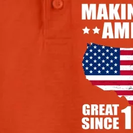 Making America Great Since 1984 Birthday Dry Zone Grid Performance Polo