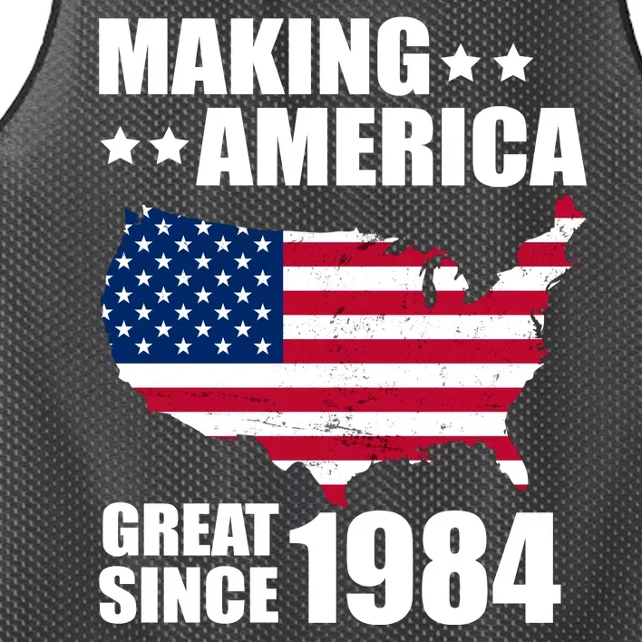 Making America Great Since 1984 Birthday Mesh Reversible Basketball Jersey Tank