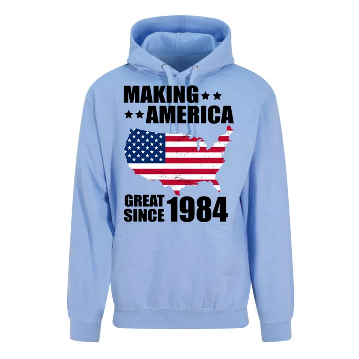 Making America Great Since 1984 Birthday Unisex Surf Hoodie