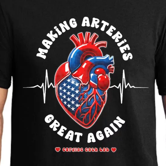 Making Arteries Great Again Cardiac Cath Lab Pajama Set