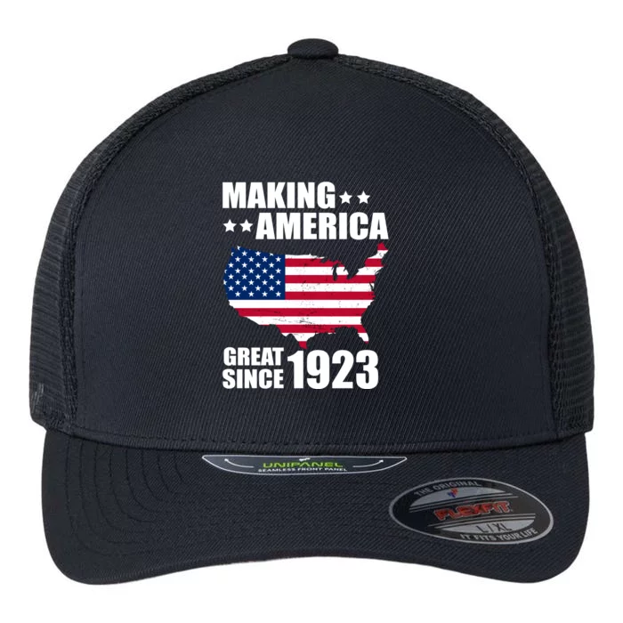 Making America Great Since 1923 Birthday Flexfit Unipanel Trucker Cap