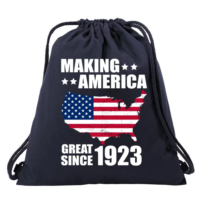 Making America Great Since 1923 Birthday Drawstring Bag