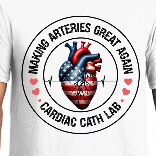 Making Arteries Great Again Cardiac Cath Lab Pajama Set