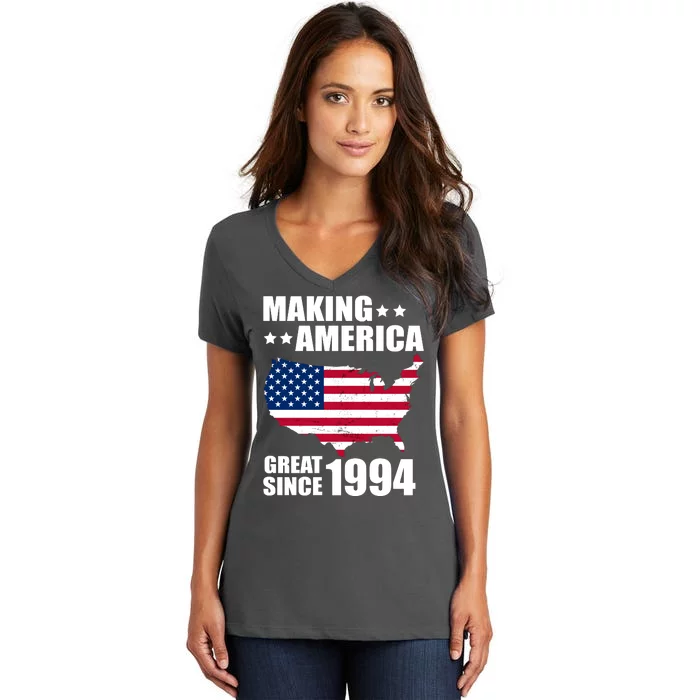 Making America Great Since 1994 Birthday Women's V-Neck T-Shirt