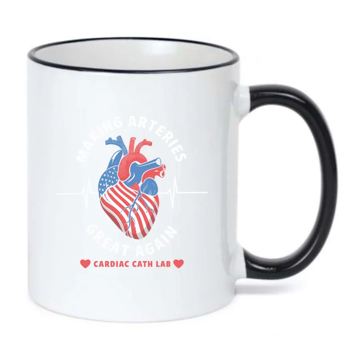 Making Arteries Great Again Cardiac Cath Lab Black Color Changing Mug