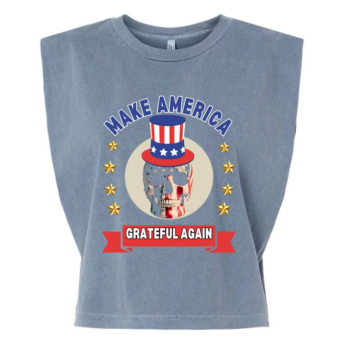 Make America Grateful Again Garment-Dyed Women's Muscle Tee