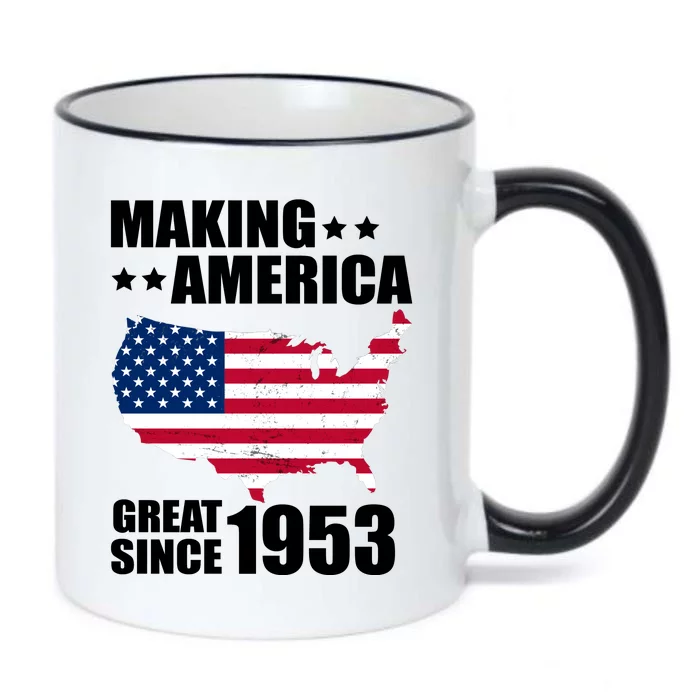 Making America Great Since 1953 Birthday Black Color Changing Mug