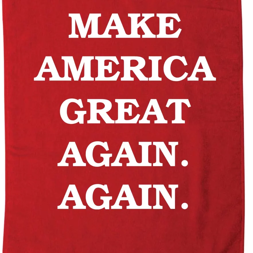 Make America Great Again. Again. MAGAA Platinum Collection Golf Towel