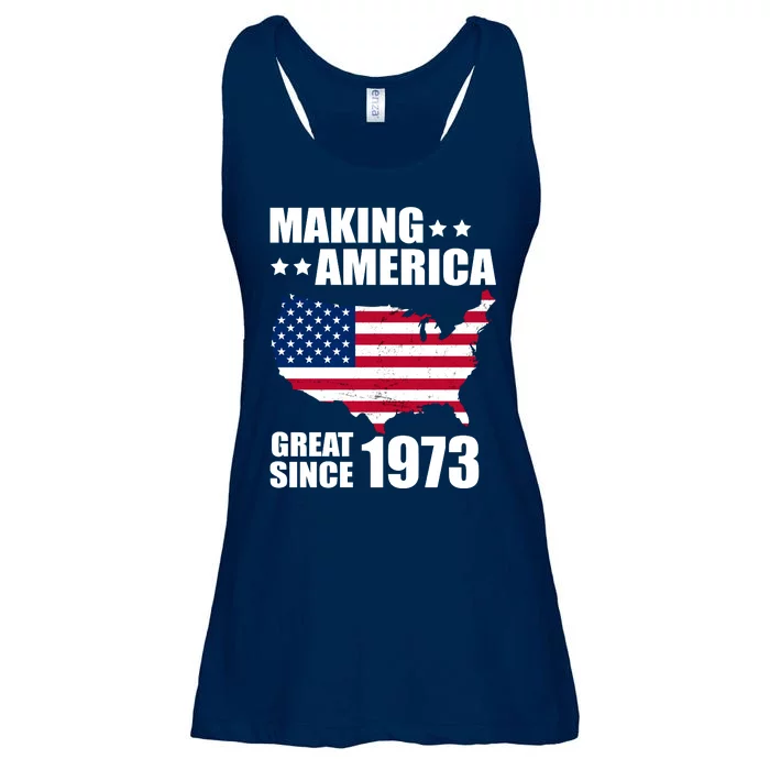 Making America Great Since 1973 Birthday Ladies Essential Flowy Tank