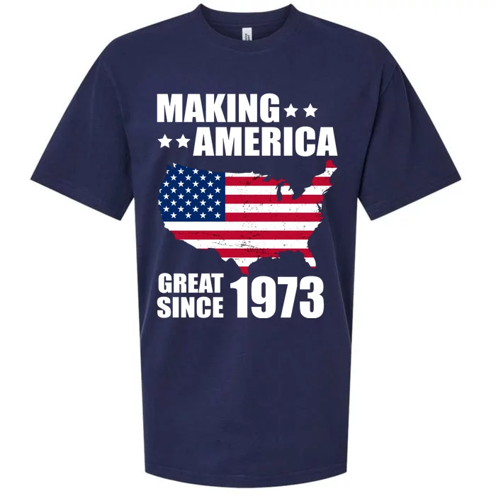 Making America Great Since 1973 Birthday Sueded Cloud Jersey T-Shirt