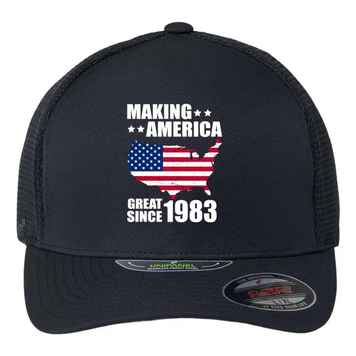 Making America Great Since 1983 Birthday Flexfit Unipanel Trucker Cap