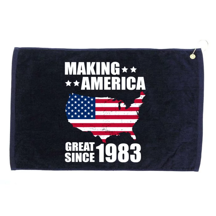 Making America Great Since 1983 Birthday Grommeted Golf Towel