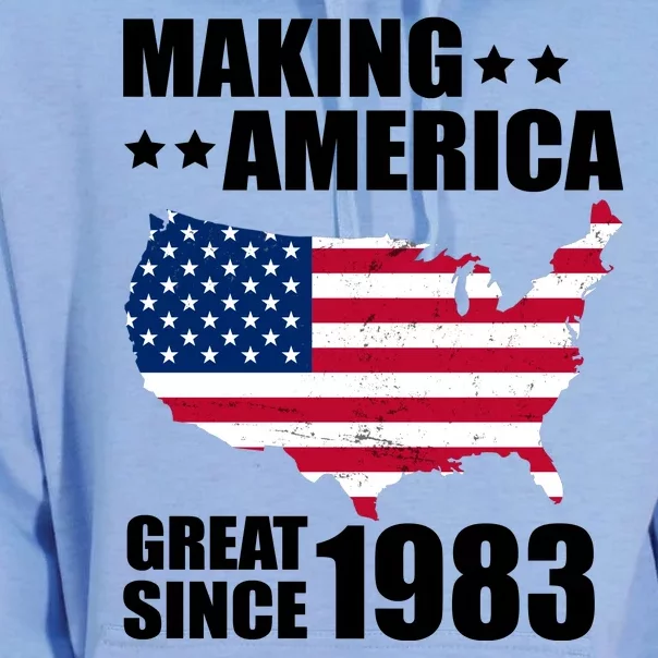 Making America Great Since 1983 Birthday Unisex Surf Hoodie