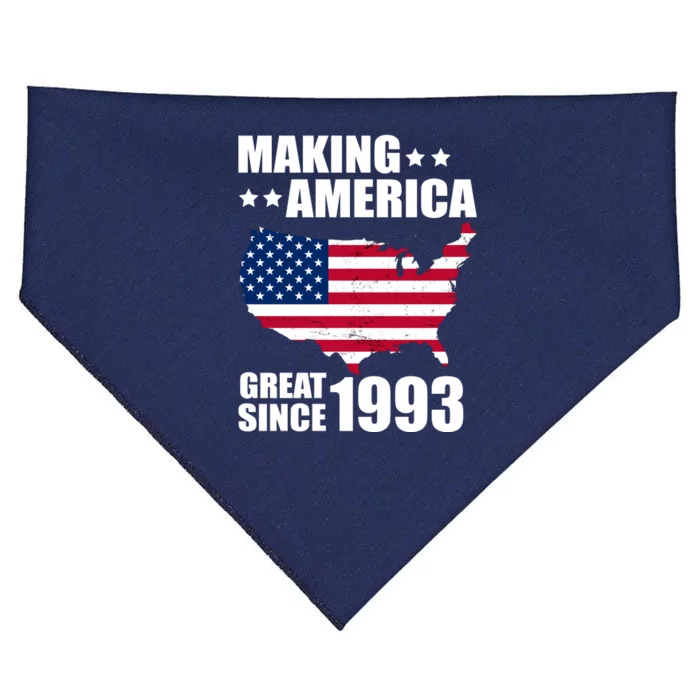 Making America Great Since 1993 Birthday USA-Made Doggie Bandana