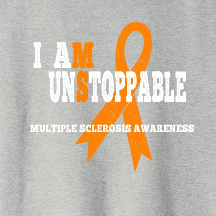 Ms Awareness Gift I Am Unstoppable Ms Gift Women's Crop Top Tee