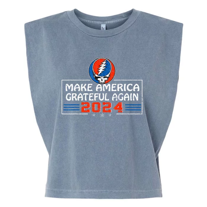 Make America Grateful Again 2024 Garment-Dyed Women's Muscle Tee